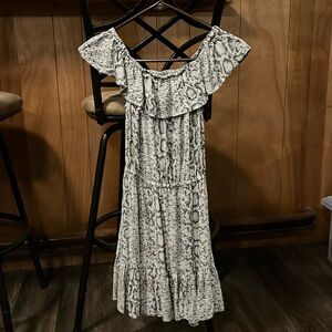 Blue Island Snakeskin dress